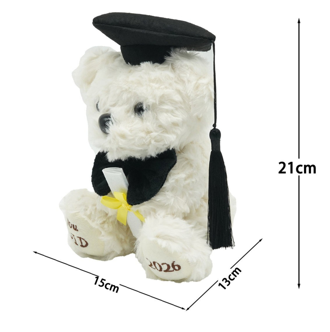 2026 Graduation Bears Plush Teddy Bear Stuffed Animal for Graduation Gift