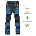 Men Summer Hiking Pants Camping Trousers Wear-Resistant Water Splash Prevention Quick Dry UV Resistant Elastic Thin