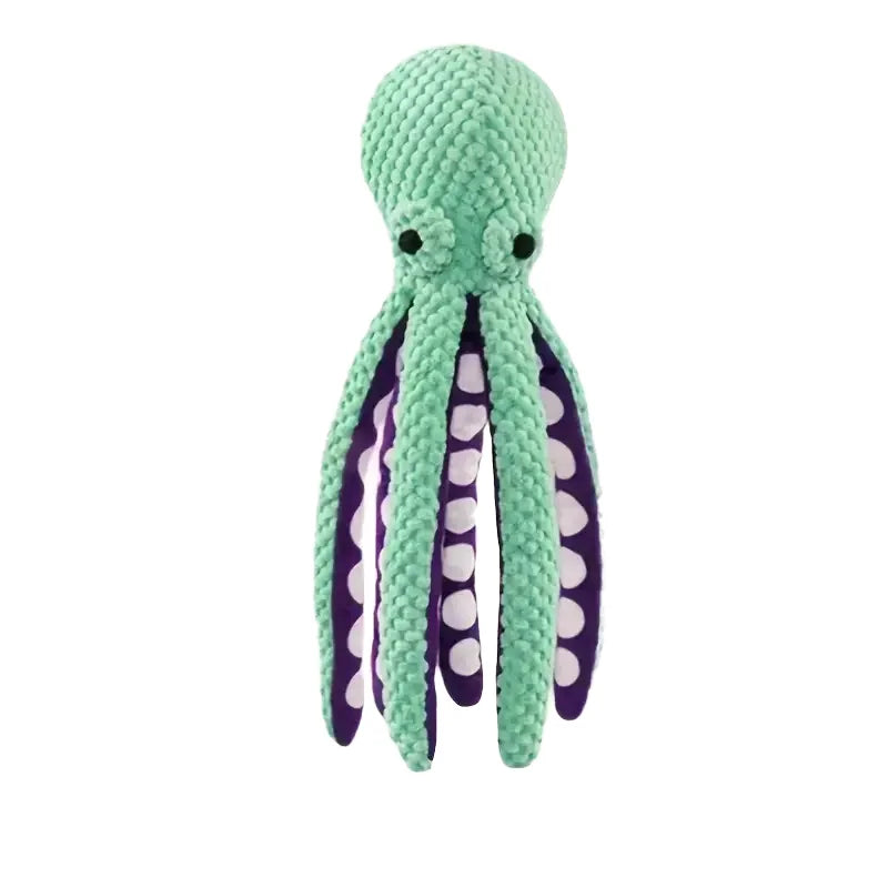 Pet Plush Toy Cat Dog Voice Octopus Shell Puzzle Toy Bite Resistant Interactive Pet Dog Teeth Cleaning Chew Toy Pet Supplies