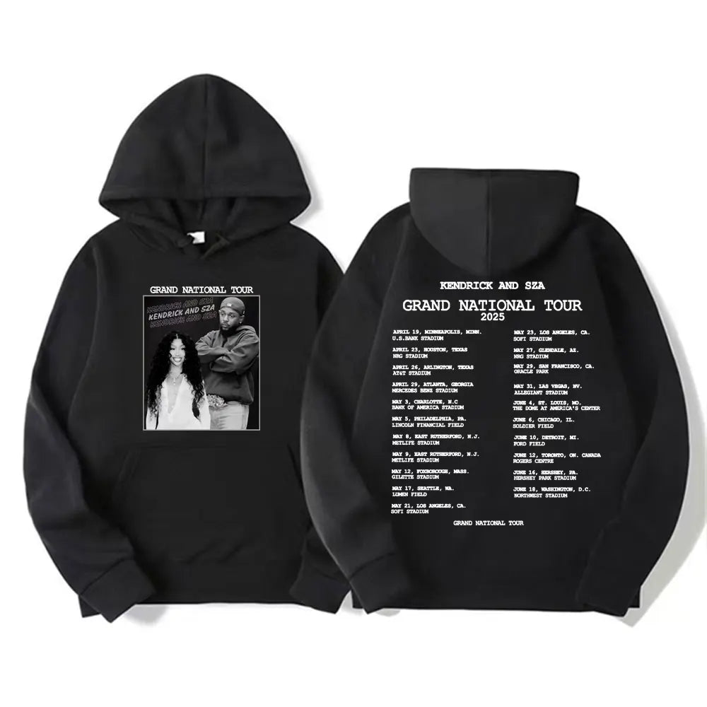Kendrick Lamar Album Hoodies to Pimp a Butterfly Tracklist Graphic Hoodie Men'S Women Harajuku Aesthetic Long Sleeve Sweatshirts
