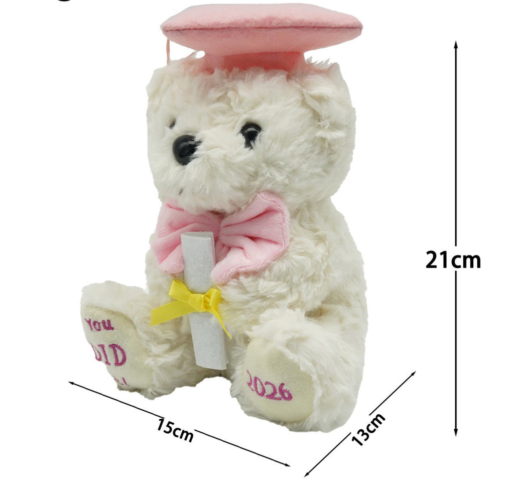 2026 Graduation Bears Plush Teddy Bear Stuffed Animal for Graduation Gift